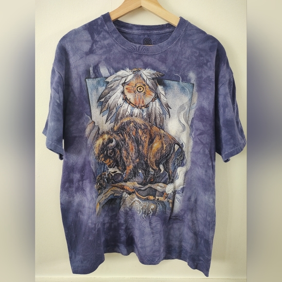 The Mountain Other - The Mountain Dream Catcher Buffalo Tie Dye T-shirt Size L